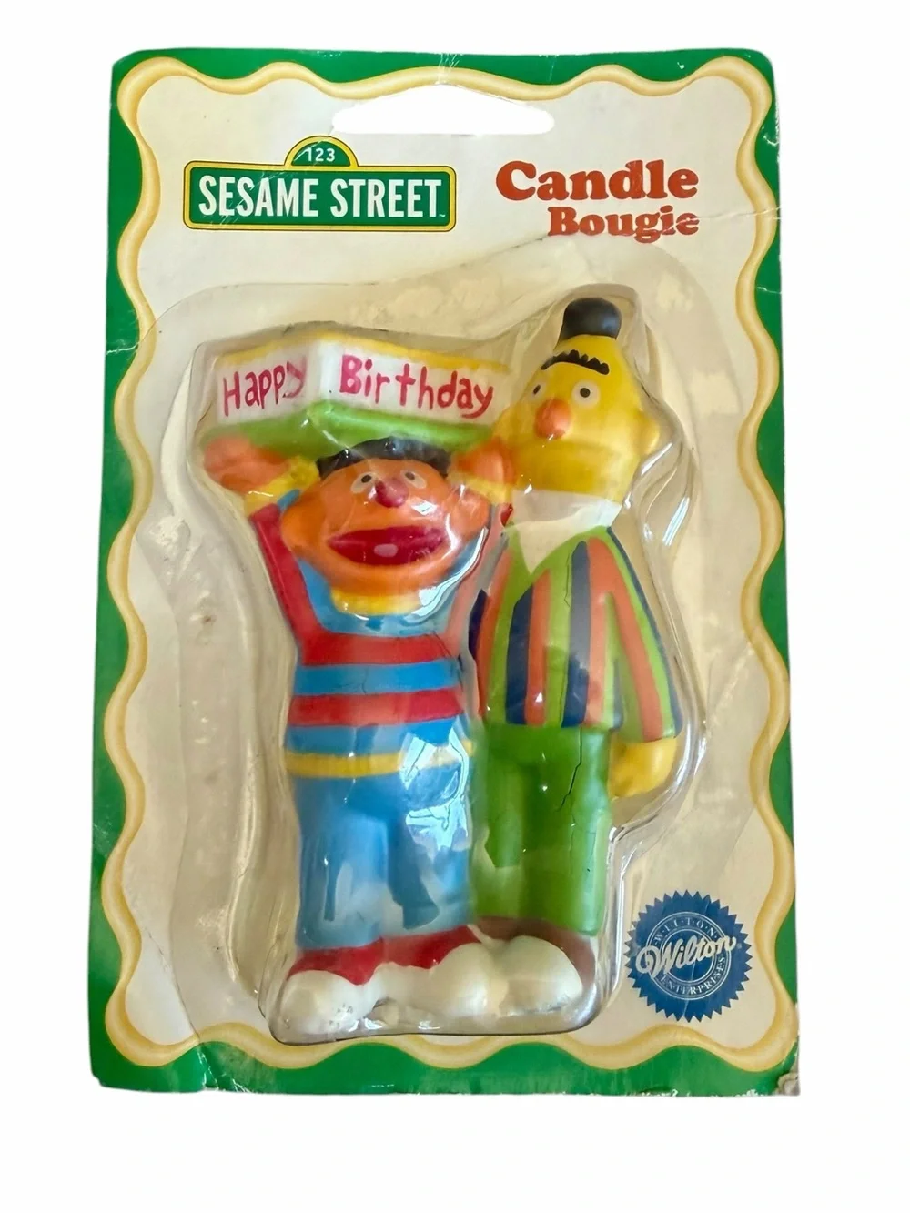 NIB Vintage Wilton Sesame Street Bert & Ernie Birthday Candles New Old Stock